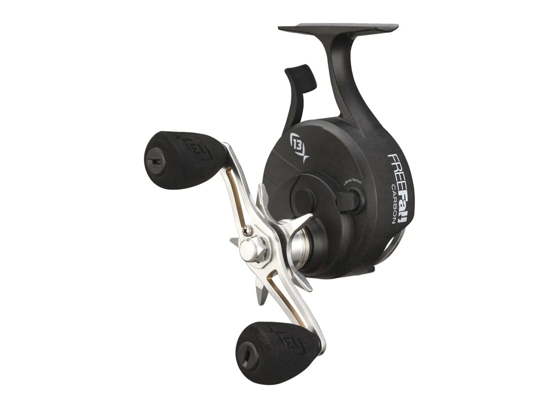 13 Fishing FreeFall Carbon Inline Ice Fishing Reel - Image 4