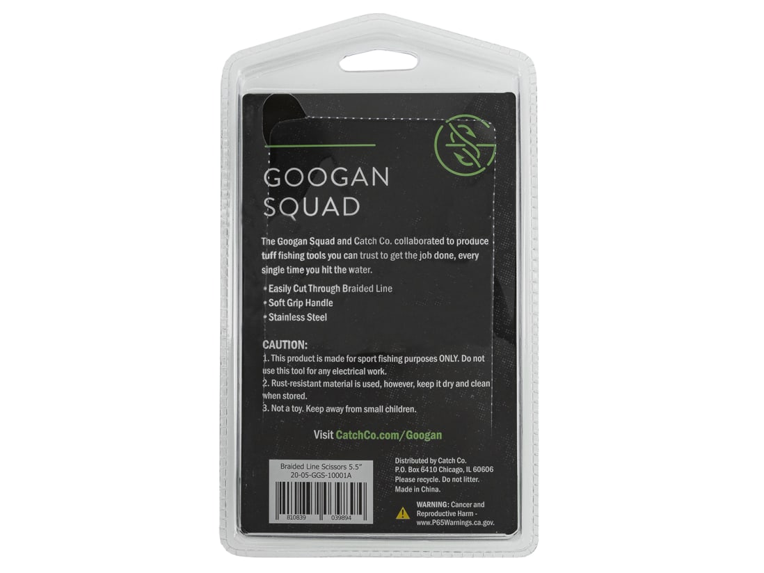 Googan Squad Braided Line Scissors Googan Squad Braided Line Scissors -ElaZtech store 20 05 ggs 10001a back