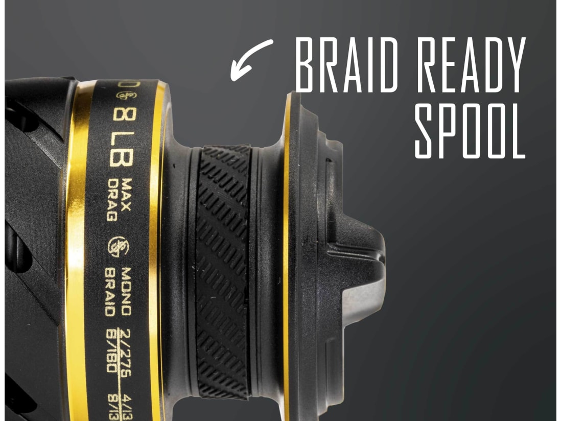 Googan Squad Gold Series Micro Rod & Spinning Reel Bundle Googan Squad Gold Series Micro Rod & Spinning Reel Bundle -ElaZtech store 220929 googan squad gold spinning reel features braid ready spool 1 1