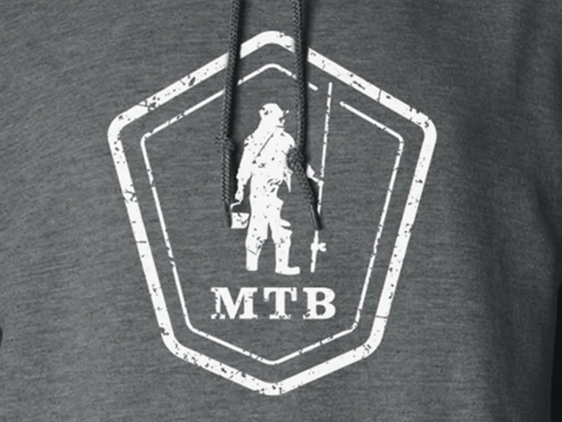 Mystery Tackle Box MTB Crest Logo Distressed Hoodie - Image 2