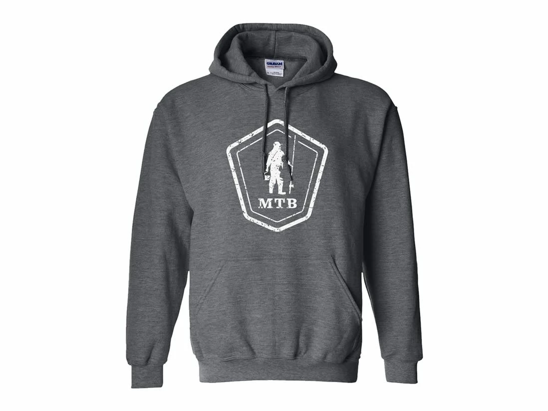 Mystery Tackle Box MTB Crest Logo Distressed Hoodie