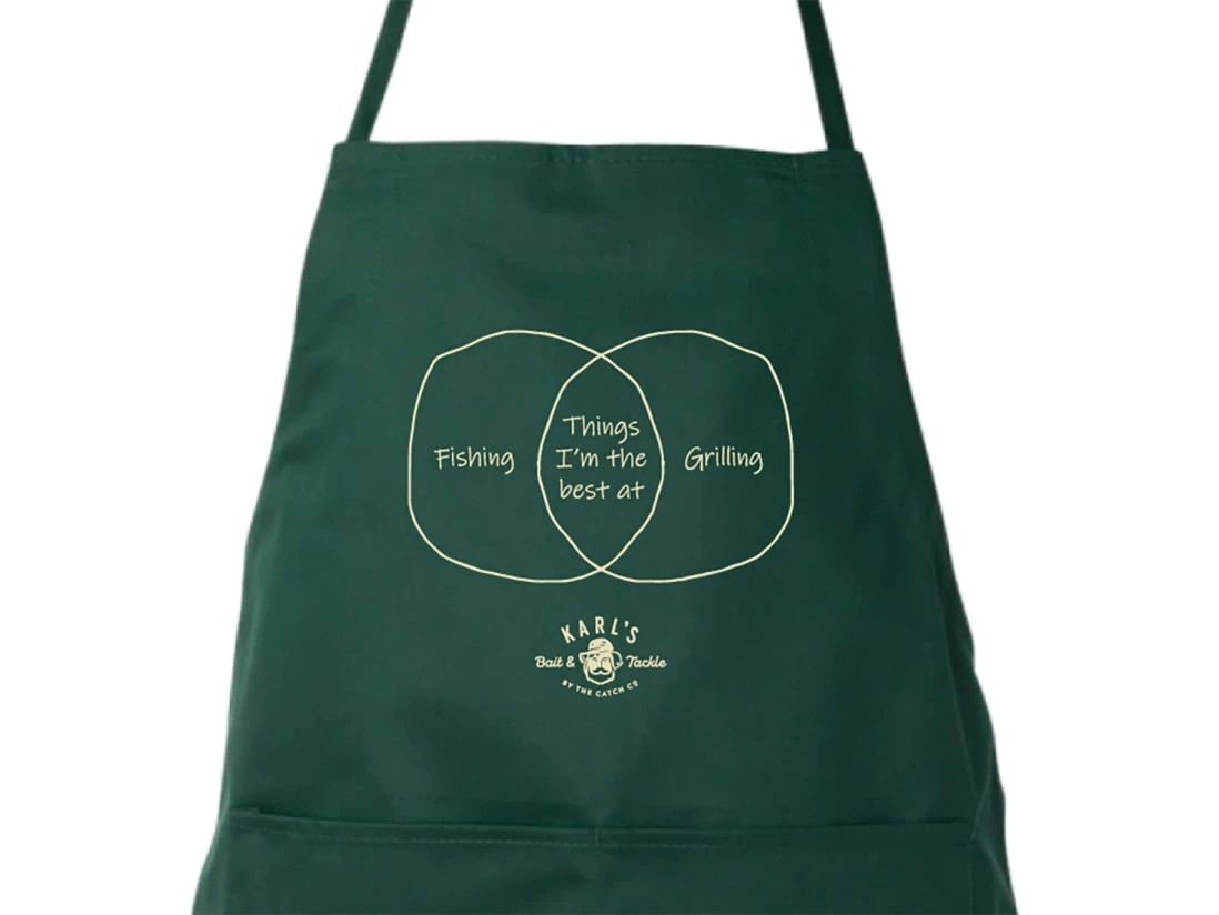 Karl's Fishing & Outdoors Grillin' Apron - Image 2