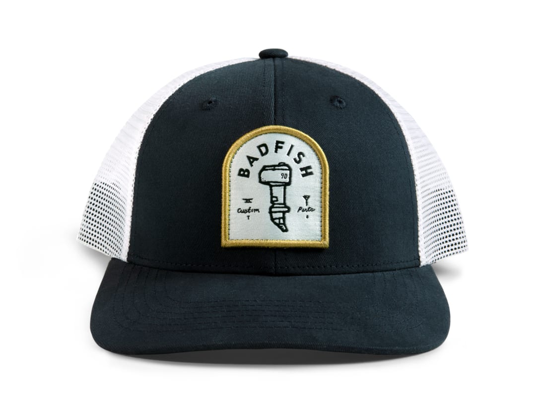 Badfish Custom Parts Trucker Hat Badfish Custom Parts Trucker Hat -ElaZtech store badfish motor hat front