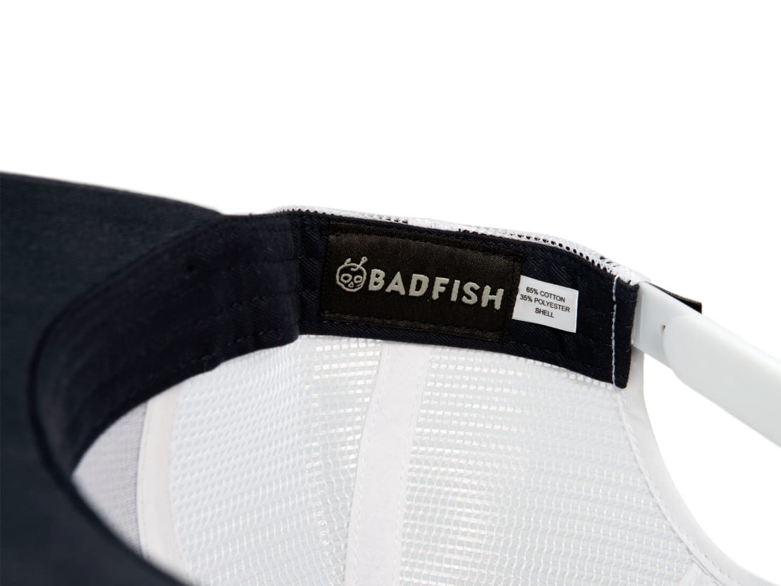 Badfish Custom Parts Trucker Hat Badfish Custom Parts Trucker Hat -ElaZtech store badfish motor hat inside detail