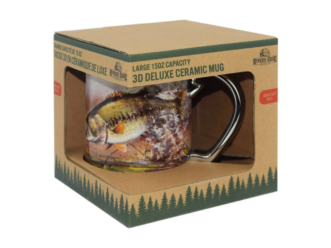 Rivers Edge Ceramic 3D Mug 15oz - Image 2