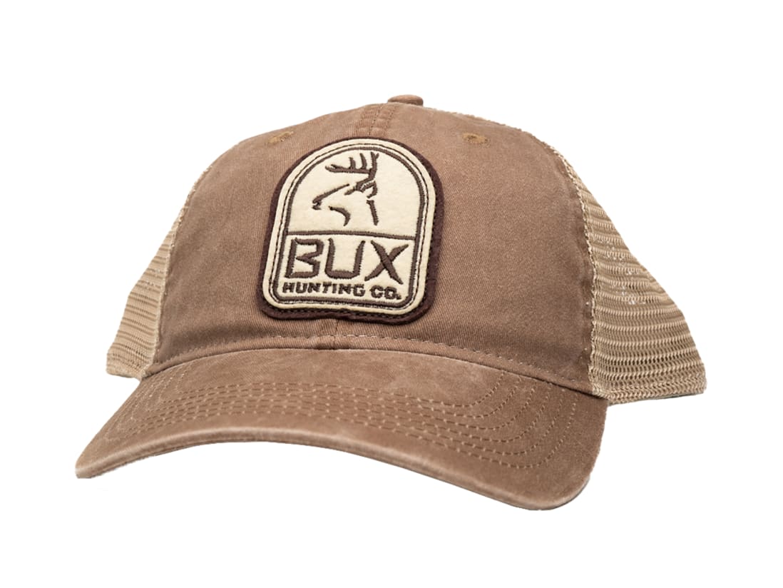 BUX Emblem Patch Hat Bux Hunting Co. BUX Emblem Patch Hat -ElaZtech store bux brown deerhead emblemhat 50 25 bux 10000a