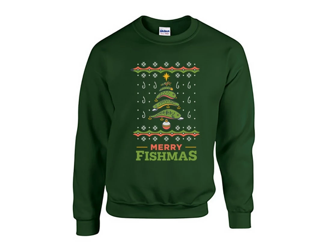 Karl's Fishing & Outdoors Merry Fishmas Sweater - Image 2
