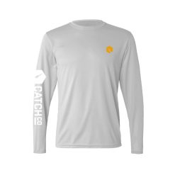 Catch Co. Performance Long Sleeve Shirt -ElaZtech store catchco performance longsleeve shirt silver 51 10 cco 10000s 4