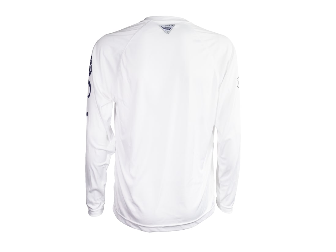 Columbia + Catch Co. PFG Long Sleeve Performance Shirt Columbia + Catch Co. PFG Long Sleeve Performance Shirt -ElaZtech store columbiacatchco white pfglongsleeveperformance back 51 10 ccc 10000ws