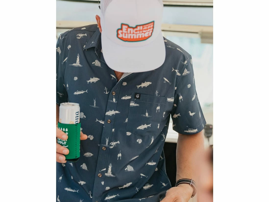 Badfish Cuttyhunk Short Sleeve Button Up Shirt - Image 3