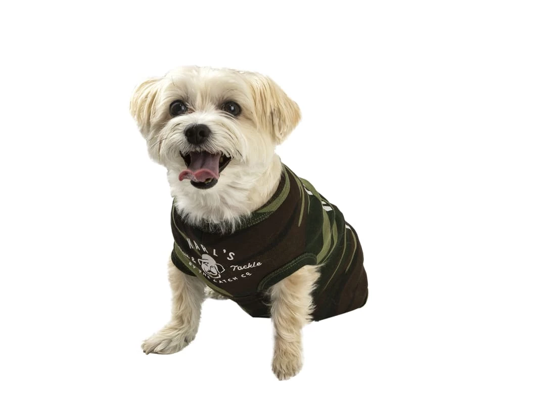 Karl's Fishing & Outdoors Fish Fear Me Dog Shirt