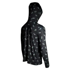 Googan Squad Hooded Long-Sleeve W/ Sleeve Print -ElaZtech store googansquad tossedjighoodedl s black back 51 10 hoo 10010t