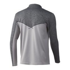 HUK Icon X Coldfront 1/4 Zip -ElaZtech store huk overcastgreyheather iconxcoldfront1 4zip back 51 10 huk 10007g