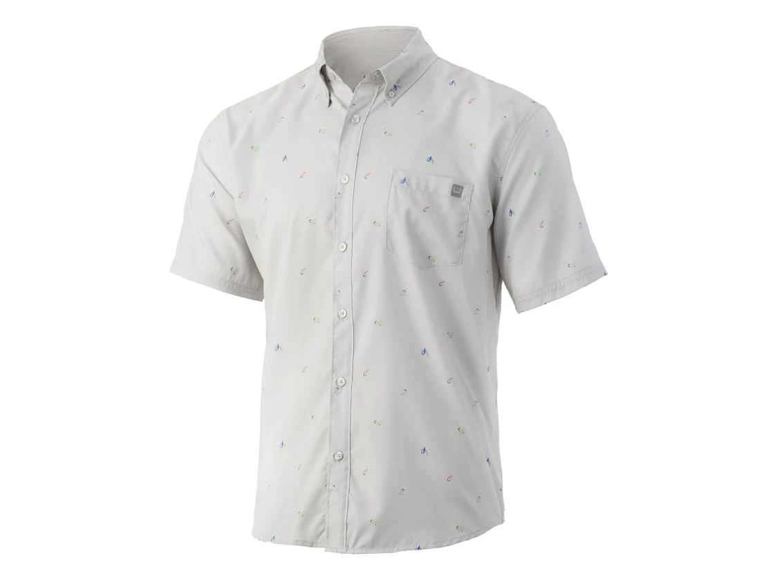 HUK Fly Hooks Teaser Short Sleeve Shirt
