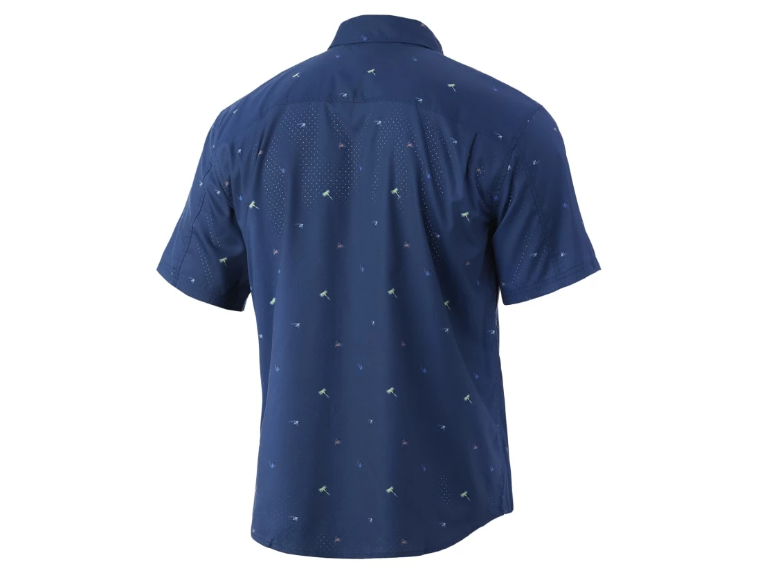 HUK Fly Hooks Teaser Short Sleeve Shirt - Image 4