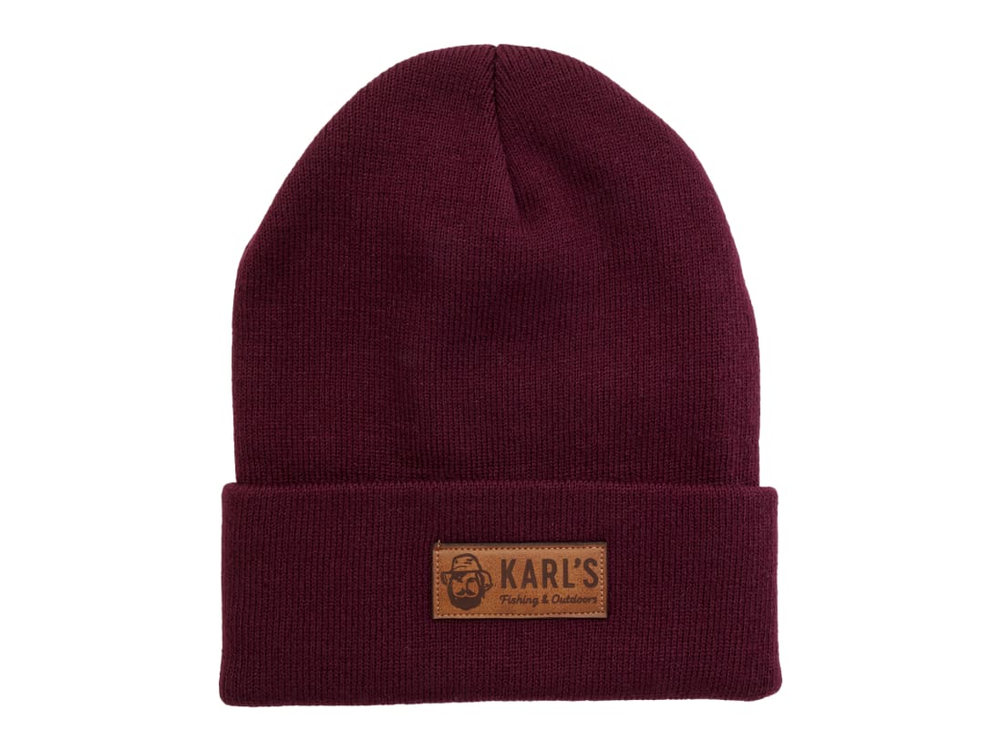 Karl's Fishing & Outdoors Cuff Beanie Karl's Fishing & Outdoors Cuff Beanie -ElaZtech store karls burgandy cuffbeanie 50 25 krl 10000e