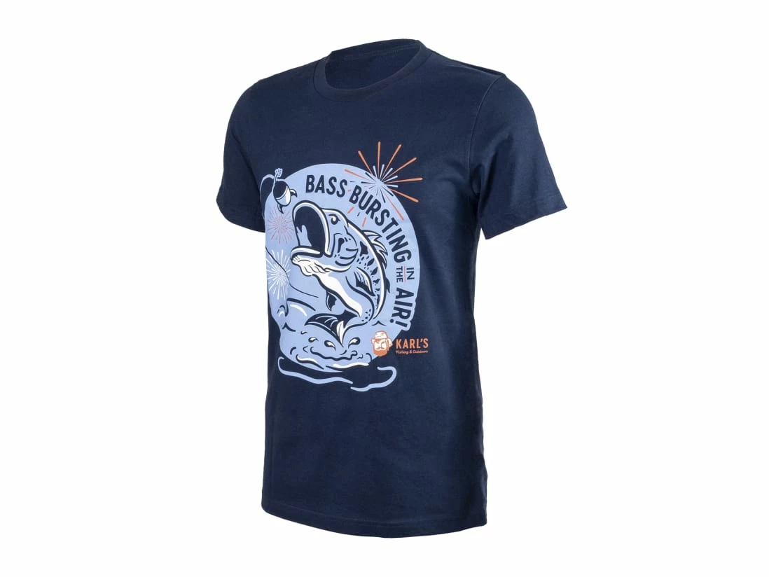 Karl's Fishing & Outdoors Bass Bursting T-Shirt - Image 3