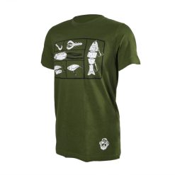 Karl's Fishing & Outdoors Karl's Bait Box T-shirt -ElaZtech store karls olive baitboxtshirt angled 50 01 krl 10008