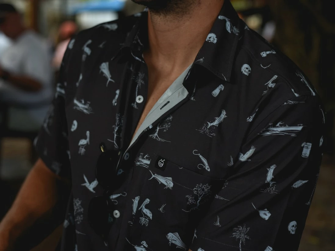 Badfish Islamorada Short Sleeve Button Up - Image 4