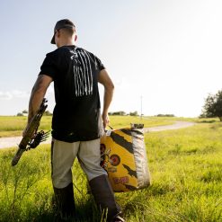 Bux Hunting Co. Bux Arrow Flag T-Shirt -ElaZtech store lifestyle buxarrowflag tshirt black