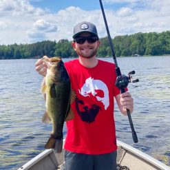Karl's Fishing & Outdoors + 10,000 Fish Karl's + 10K Fish Logo T-shirt -ElaZtech store lifestyle drew fish 10kthirt karls 01