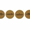 Magic Pine Outfitters Freshwater Fish Series Coasters - 4pack
