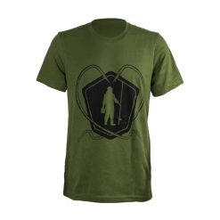 Mystery Tackle Box MTB Hook Logo T-shirt -ElaZtech store mtb olive hooklogo front 50 01mtb 10012