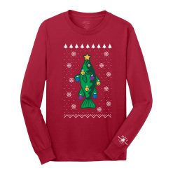 Karl's Bait & Tackle Ugly Fishmas Shirt - Bass Tree