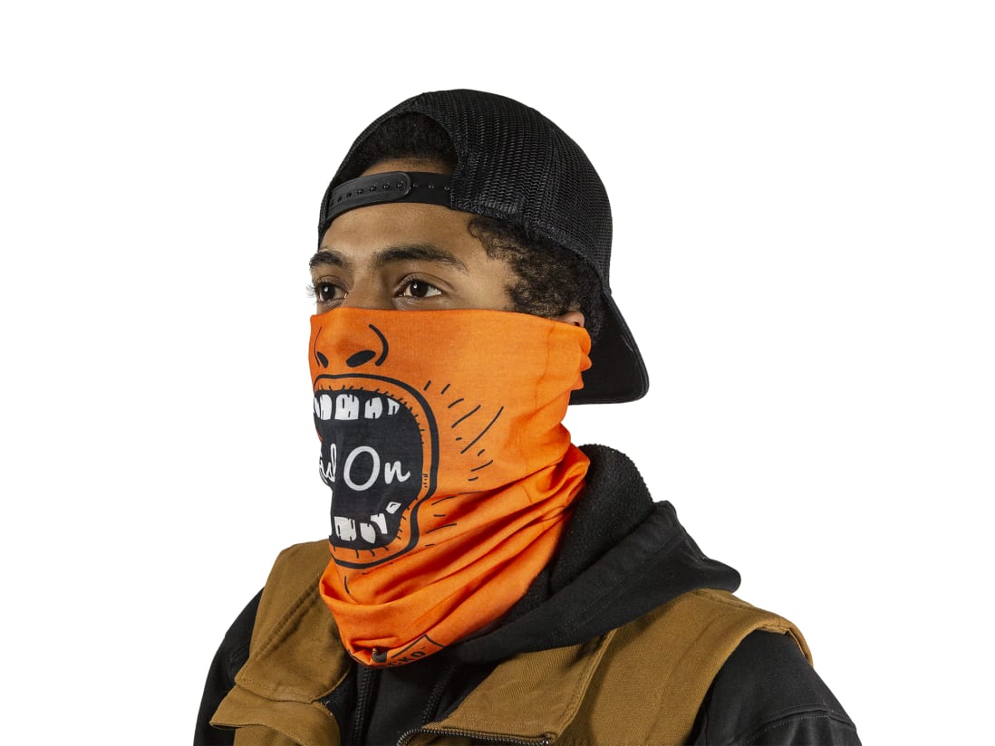 Fish On Necko - Orange/Black Fish On Necko - Orange/Black -ElaZtech store necko fishon orangeblack angled