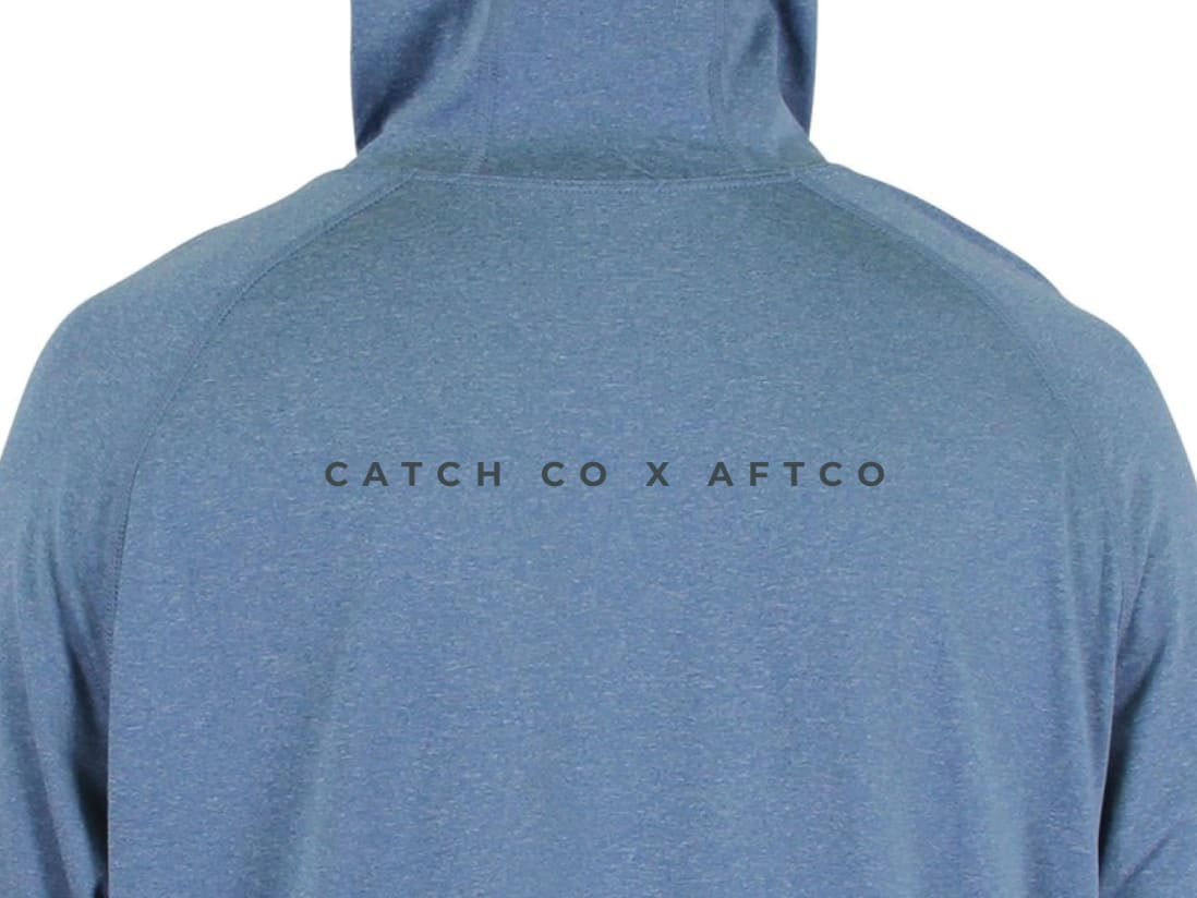 Aftco + Catch Co. Samurai Hooded Performance Longsleeve Aftco + Catch Co. Samurai Hooded Performance Longsleeve -ElaZtech store samurai catchco performance tshirt back zoom