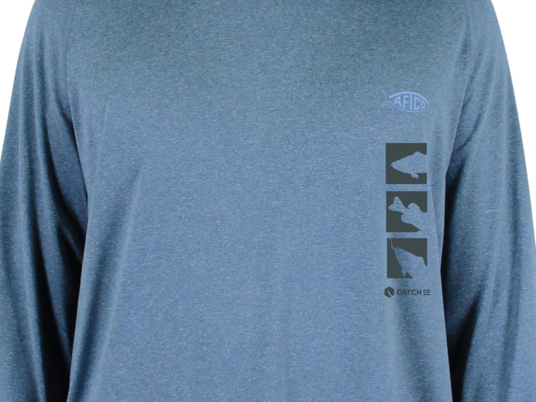 Aftco + Catch Co. Samurai Hooded Performance Longsleeve Aftco + Catch Co. Samurai Hooded Performance Longsleeve -ElaZtech store samurai catchco performance tshirt front zoom