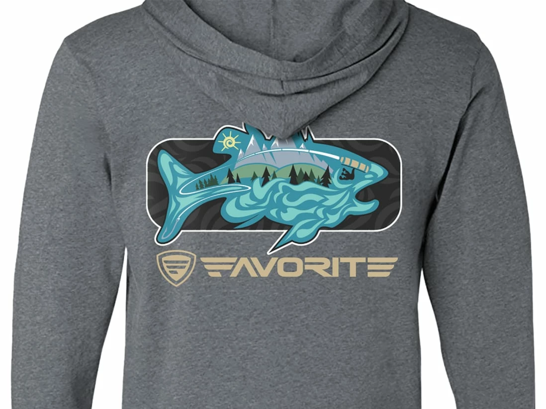 Favorite Fishing Simmer Tri-Blend Hoodie