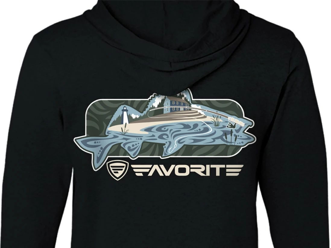 Favorite Fishing Simmer Tri-Blend Hoodie - Image 7