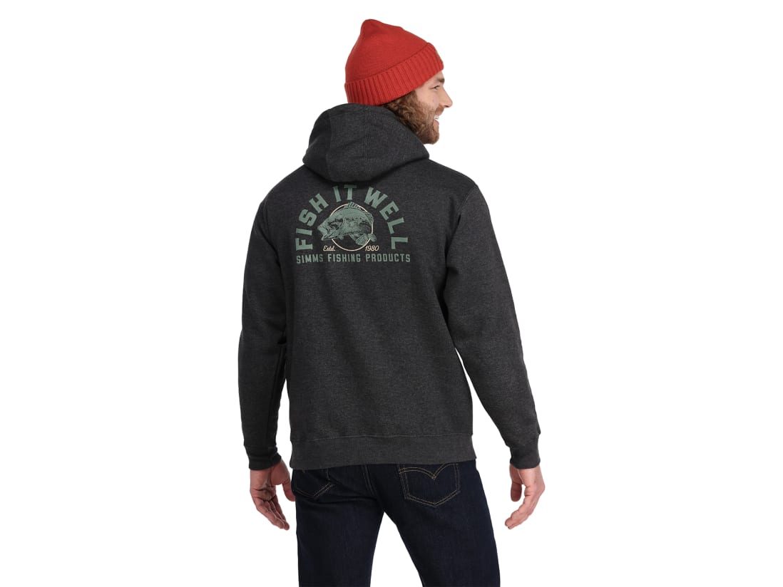 Simms Bass Tombstone Hoody Simms Bass Tombstone Hoody -ElaZtech store simms charcoalheather basstombstonehoody modelback 50 99 sim 10024c
