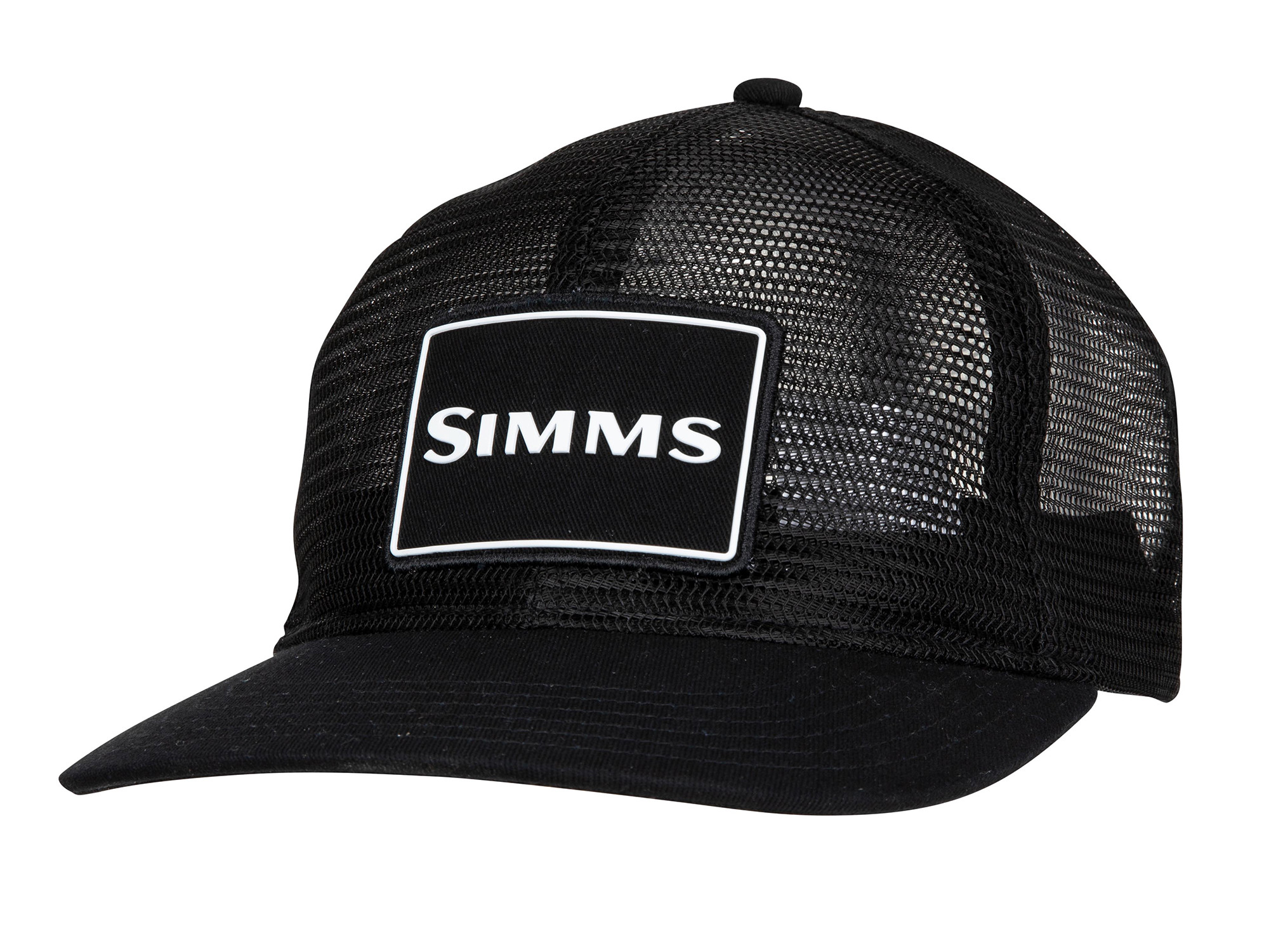 Simms Mesh All-Over Trucker Simms Mesh All-Over Trucker -ElaZtech store simms meshallovertrucker black frontangle 50 25 sim 10021b 1
