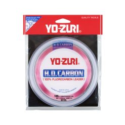 Yo-Zuri HD Pink Disappearing Flourocarbon Leader Line